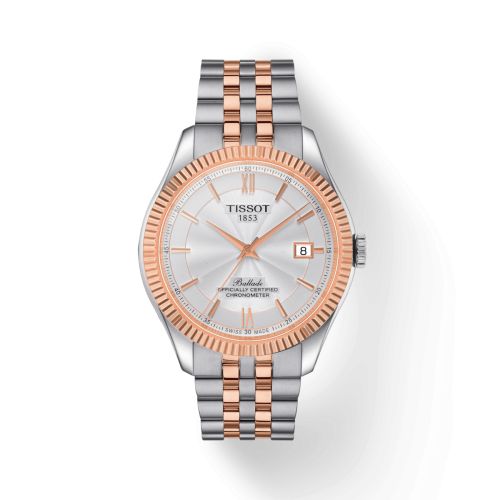 Tissot Ballade Powermatic 80 41 Stainless Steel - Rose Gold PVD / Silver / Bracelet